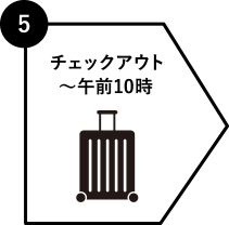 チェックアウト ～午前10時